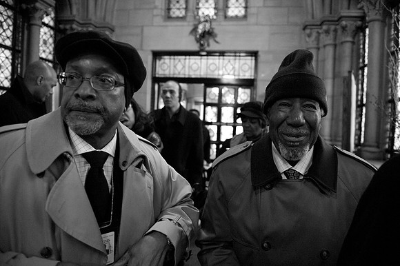 C. Vernon Mason (Left) and friend